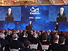 Prezident Petr Pavel na ceremonii k 30 letm R (20. ervna 2023).