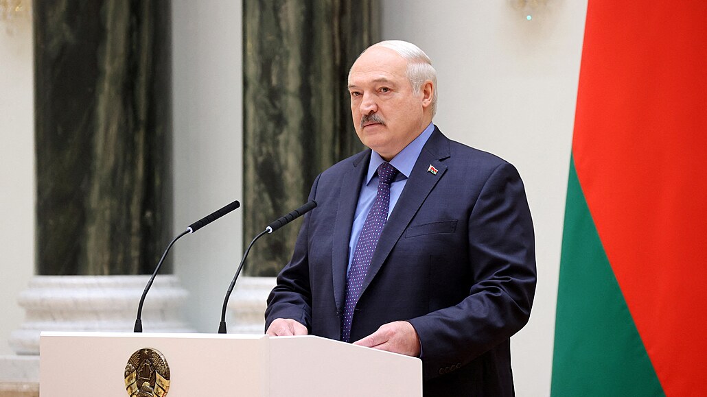 Bloruský prezident Alexandr Lukaenko (27. ervna 2023)