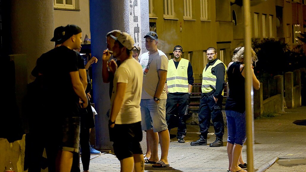 Archivní foto z �innosti antikonfliktního týmu ve Znojm� (rok 2018)