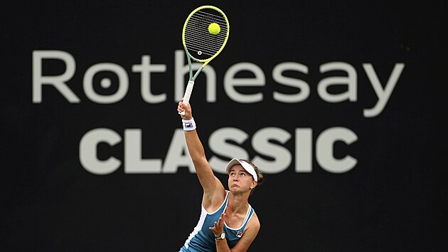esk tenistka Barbora Krejkov podv na turnaji v Birminghamu.