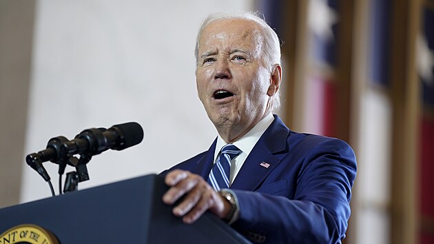 Americk prezident Joe Biden pron projev v Chicagu. (28. ervna 2023)