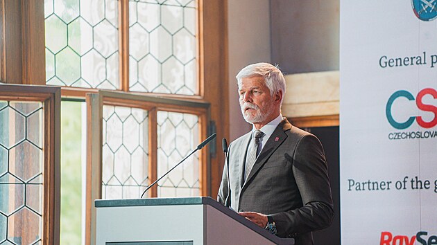 Prezident Petr Pavel na nrodn konferenci Nae bezpenost nen samozejmost v Movn Praskho hradu