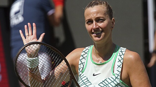 Petra Kvitov zvldla utkn s francouzskou tenistkou Caroline Garciaovou.