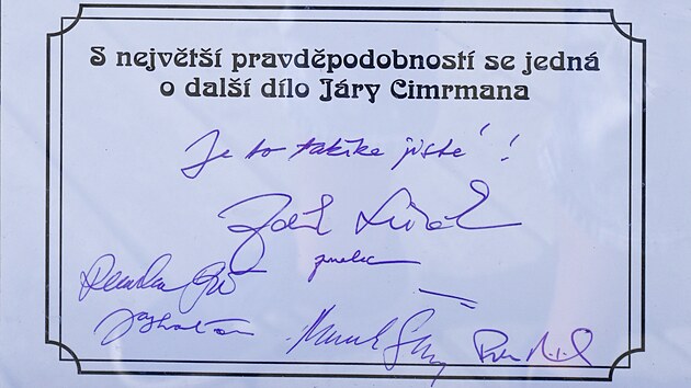 Certifik�t o pravosti vystaven�ch expon�t�.