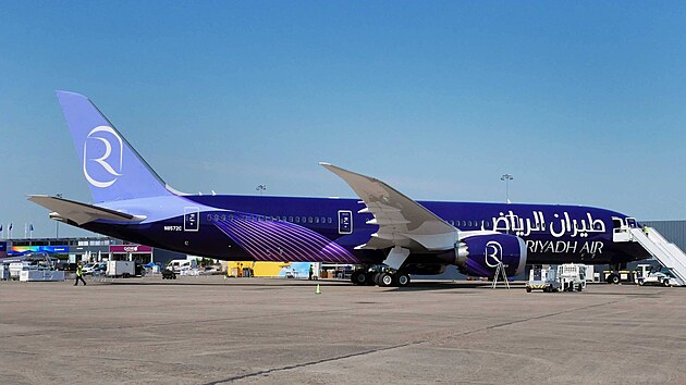 Nov Boeing 787 v barvch aerolinek Riyadh Air (16. ervna 2023)