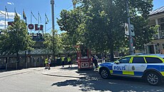 V zábavním parku Gröna Lund ve Stockholmu spadl vozík z vláku horské dráhy....