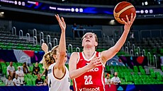 Emma echová zakonuje bhem zápasu s Nmeckem na evropském ampionátu.