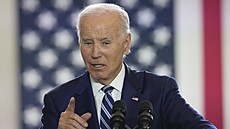 Americký prezident Joe Biden pronáší projev v Chicagu. (28. června 2023)