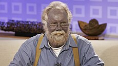 Modrá ple� proslavila té� Ameri�ana Paula Karasona. Byla následkem pití roztoku...