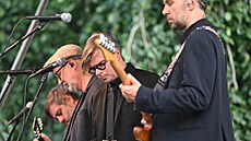 Vystoupení hudebn-literární kapely Kafka Band v zahrad Lobkowického paláce