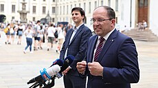 Kandidáta pedsednictva lidovc na ministra zemdlství Marka Výborného pijal prezident Petr Pavel.