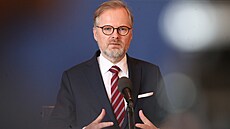 Pedseda vlády Petr Fiala na konferenci ministerstva obrany a Armády R (27....