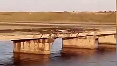 Ukrajinci poniili most z Chersonské oblasti na Krym