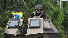 Bojovníci soukromé oldnéské Wagnerovy skupiny se rozmisují poblí...