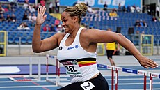 Belgická koulaka Jolien Boumkwoová se obtovala pro tým a zabhla si sto metr...