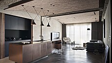 Cihlová klenba na strop� hlavní obytné místnosti ukrývá masivní ocelový nosník...