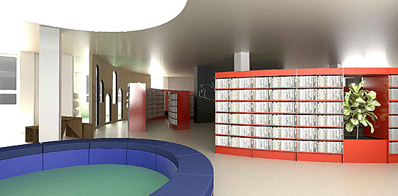 Tak by podle zve�ejn�ných vizualizací m�la vypadat ��árská knihovna po...