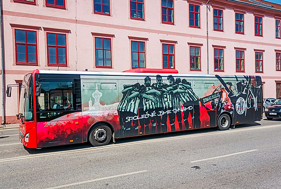 Autobus fotbalist Dynama v Budjovicích