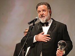 Russell Crowe na slavnostním zahájení 57. ro�níku Mezinárodního filmového...