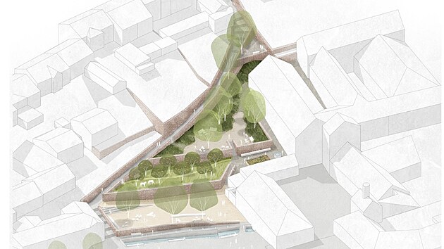 Tak vypad� pl�n na revitalizaci Pivovarsk�ch zahrad ve Vimperku.