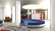 Tak by podle zve�ejn�ných vizualizací m�la vypadat ��árská knihovna po...