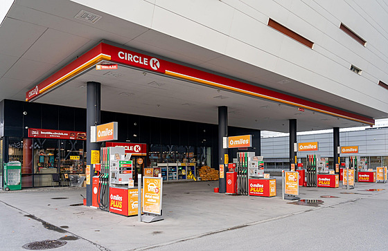erpací stanice amerického etzce Circle K v norském Oslu (14. íjna 2022)