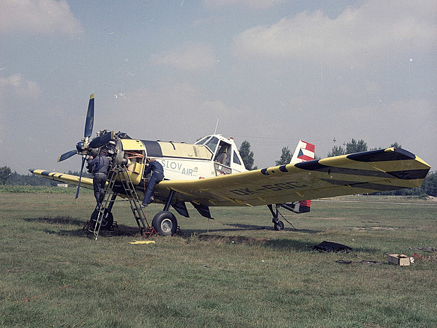 PZL M18A Dromader podniku Slov-Air