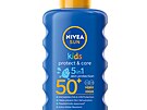 Dtský barevný sprej na opalování Nivea Sun Kids se jednodue nanáí a obsahuje...