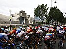 Peloton bhem 1. etapy Tour de France