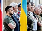 Ukrajinský prezident Volodymyr Zelenskyj na návtv eska. (6. ervence 2023)