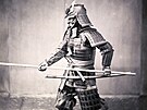 Japonský samuraj. Ilustraní foto.