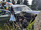 Dopravn� nehoda dvou vozidel u Ch�nova na T�borsku (5. �ervence 2023)