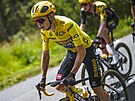Jonas Vingegaard bhem osmé etapy Tour de France