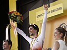 Victor Lafay z Cofidisu se raduje z vítzství ve druhé etap Tour de France