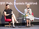 Daniela Koláová se pedstavila divákm festivalu i v rámci poadu KVIFF Talks,...