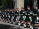 lenové ozbrojených sil v paláci Holyroodhouse (Edinburgh, 5. ervence 2023)