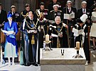 Princezna Kate, princ William, král Karel III. a královna Camilla bhem...