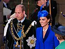 Princ William a princezna Kate na skotské korunovaci krále Karla III. v...