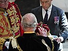 Král Karel III. na své skotské korunovaci (Edinburgh, 5. ervence 2023)