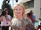 Patricia Clarksonová na ukonení MFF KV (Karlovy Vary, 8. ervence 2023)