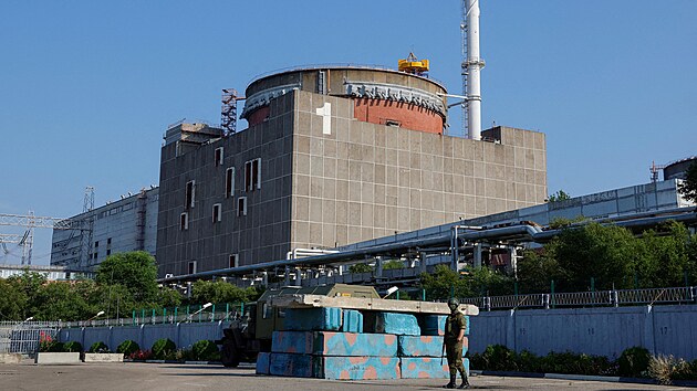 Rusk hldka u Zporosk jadern elektrrny (15. ervna 2023)