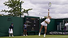 Karolína Muchová v prvním kole Wimbledonu.