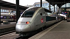Vlak TGV francouzské společnosti SNCF.