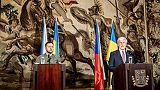 Ukrajinský prezident Volodymyr Zelenskyj na návtv eska. (6. ervence 2023)