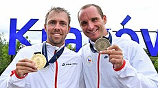 Medailisté Evropských her Ond�ej Tunka a Vít P�indi�
