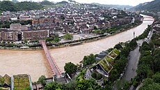 povodn� v �ín� (4. �ervenec 2023)