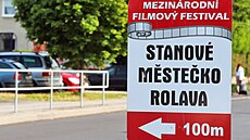 Stanové msteko Rolava na filmovém festivalu v Karlových Varech.