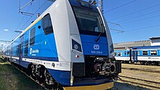 Třetí souprava RegioPanter, která od konce června brázdí tratě na Vysočině.