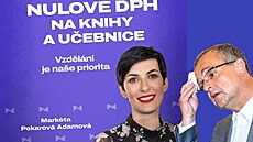 Zleva: Markéta Pekarová Adamová, Miroslav Kalousek