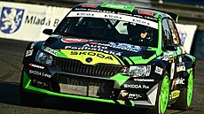 Posádka Dominik St�íteský a Ji�í Hovorka na Rallye Bohemia.